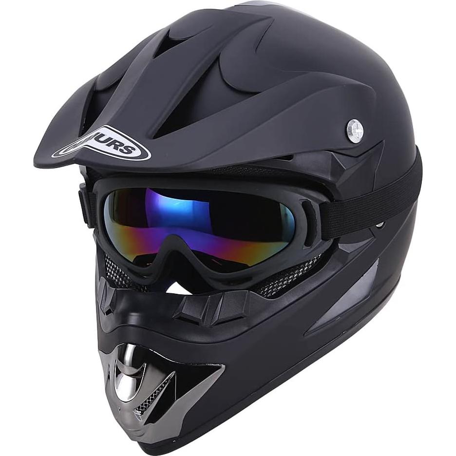 Casco de Motocross OUMURS D001TY02811ZB con Gafas y Guantes