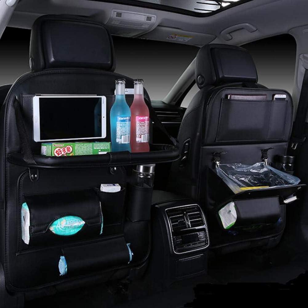 Organizador de Asiento Trasero HURESON con Basurero y Mesa Plegable