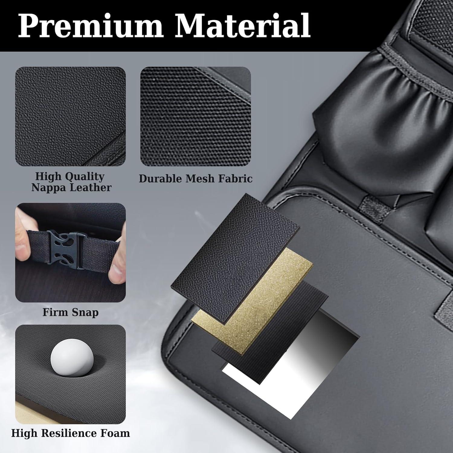 Organizador de Asiento Trasero Coverado de Cuero Nappa - 1 Paquete