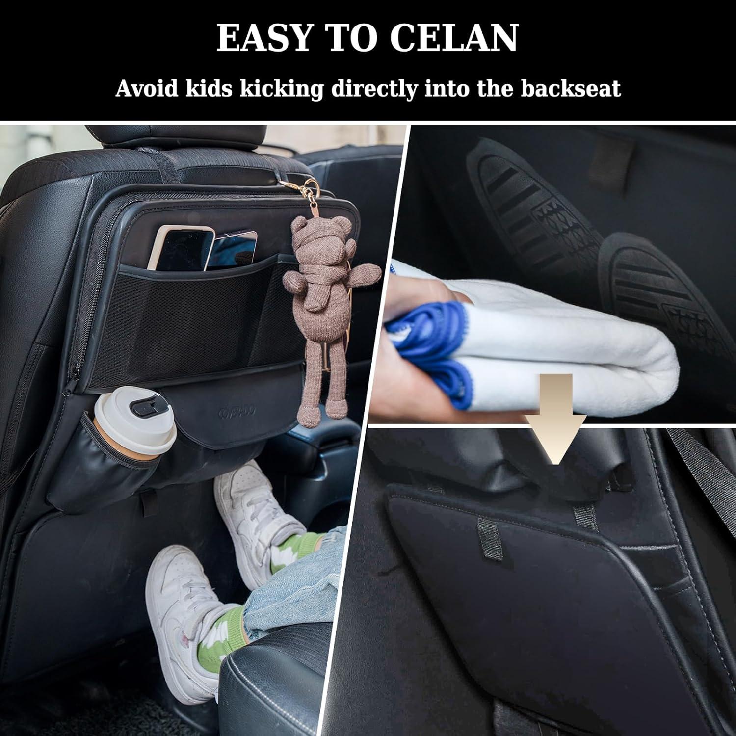 Organizador de Asiento Trasero Coverado de Cuero Nappa - 1 Paquete