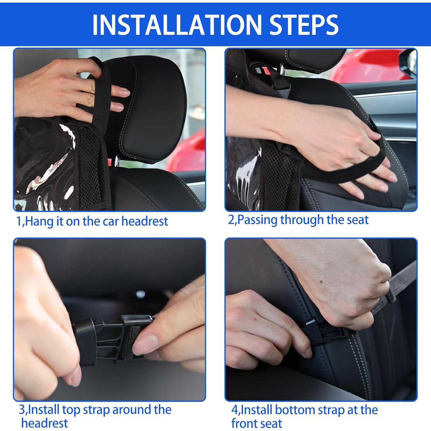 Organizador de Auto Trahefa para Asientos Traseros - 2 Pack con 9 Bolsillos