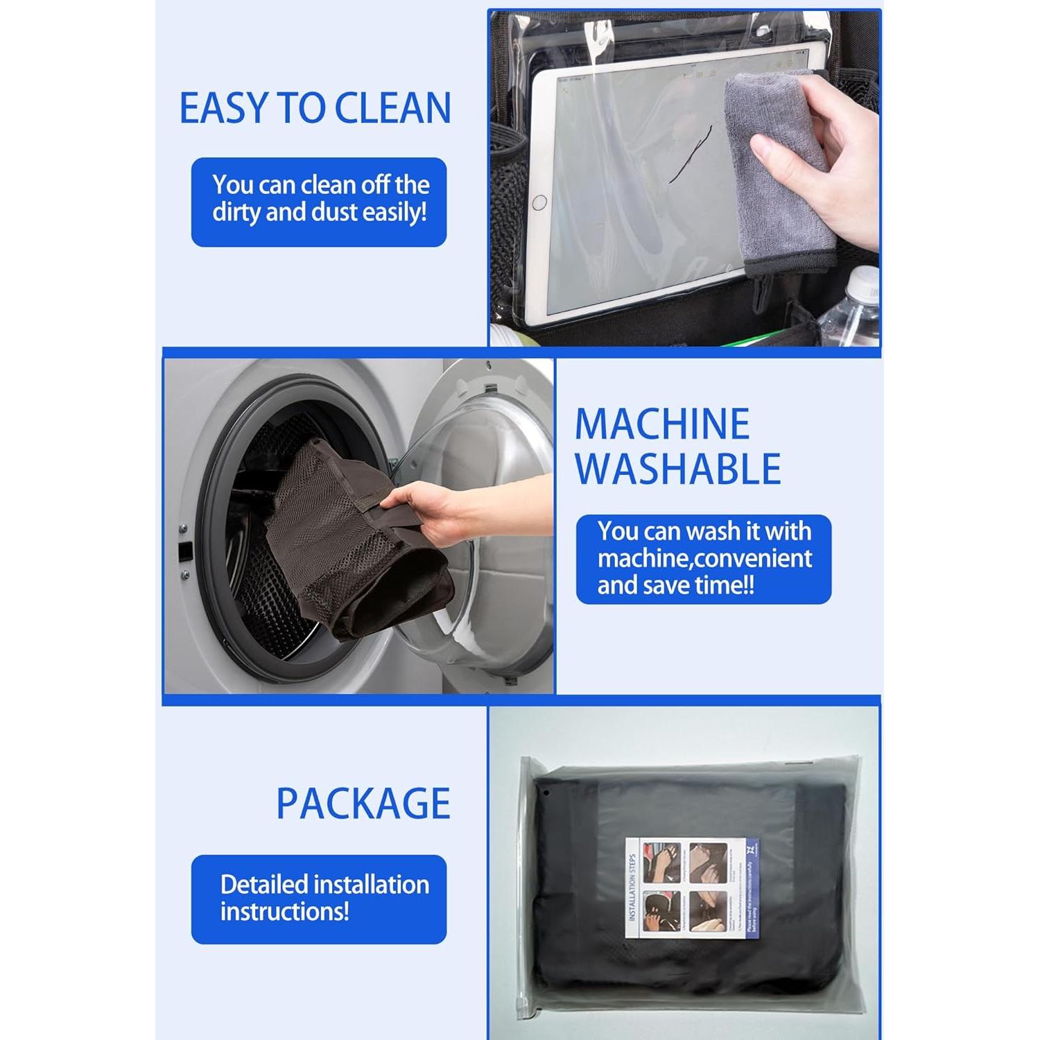 Organizador de Auto Trahefa para Asientos Traseros - 2 Pack con 9 Bolsillos