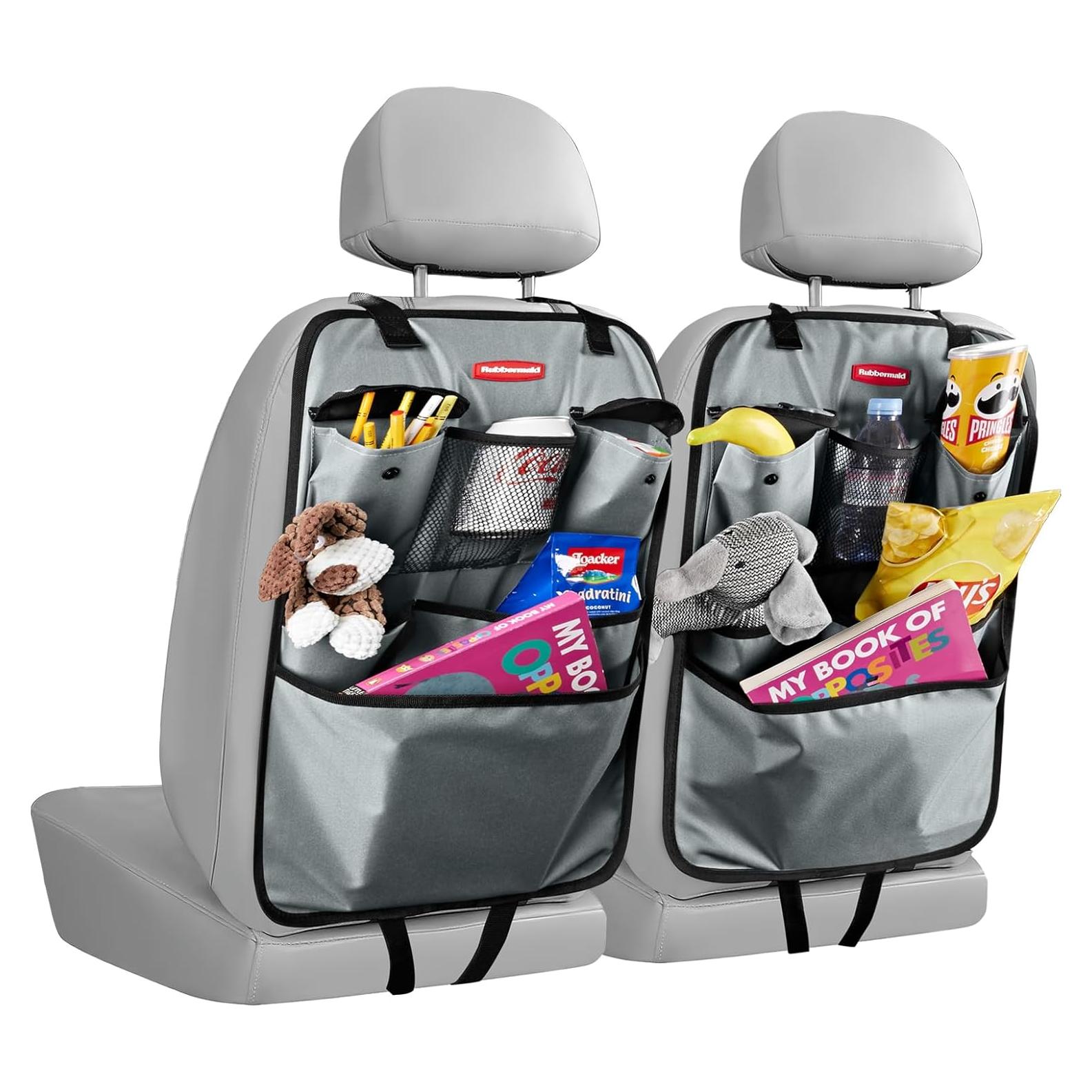 Organizador de Asiento Trasero Rubbermaid Gris - 6 Bolsillos