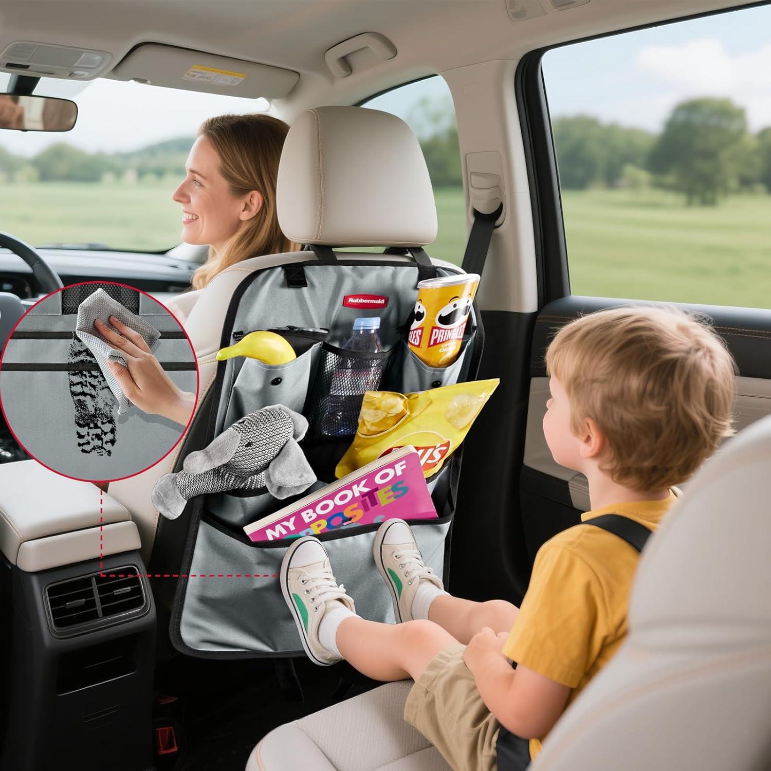 Organizador de Asiento Trasero Rubbermaid Gris - 6 Bolsillos