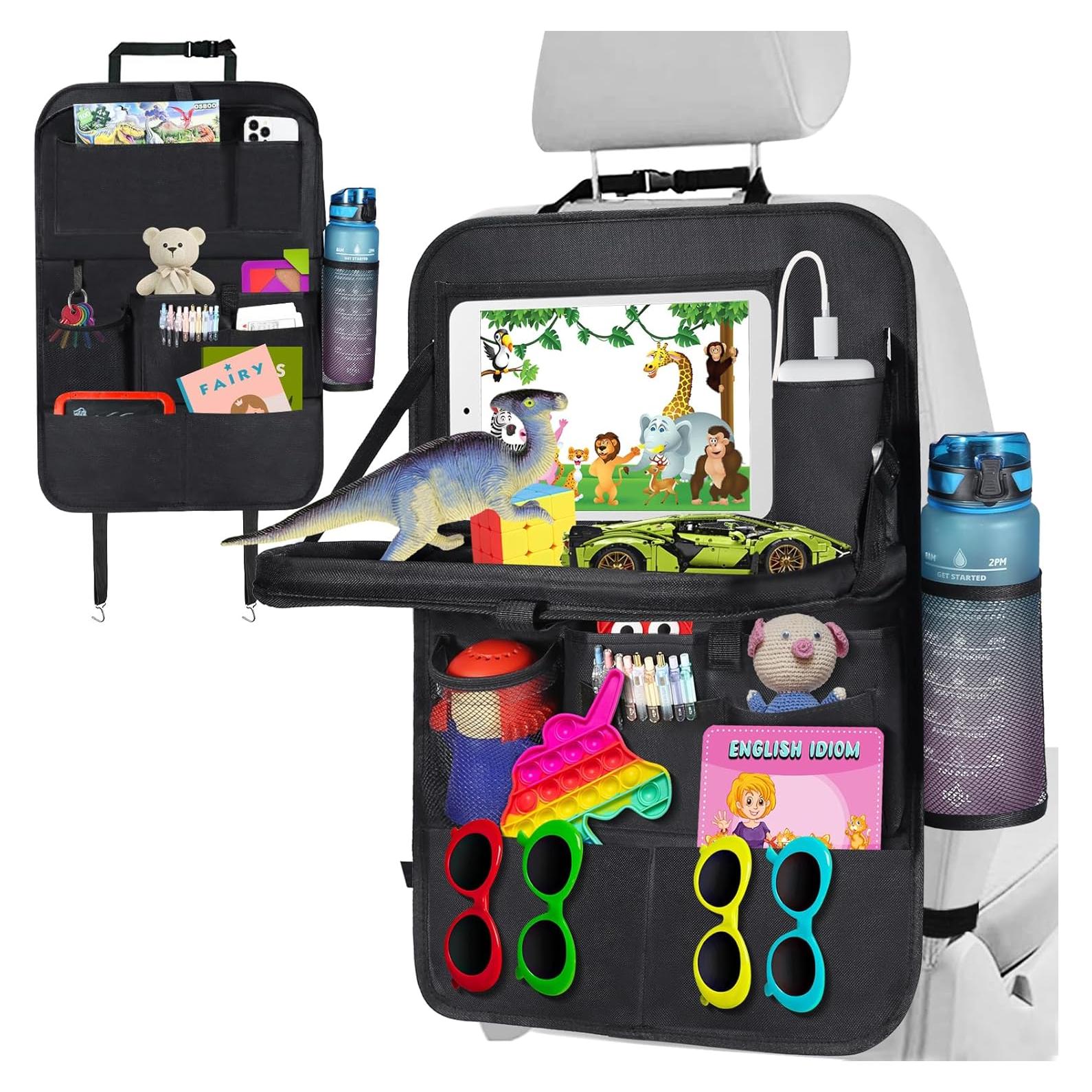 Organizador de Asiento Trasero LUUGUYI con Mesa Plegable 11 Bolsillos