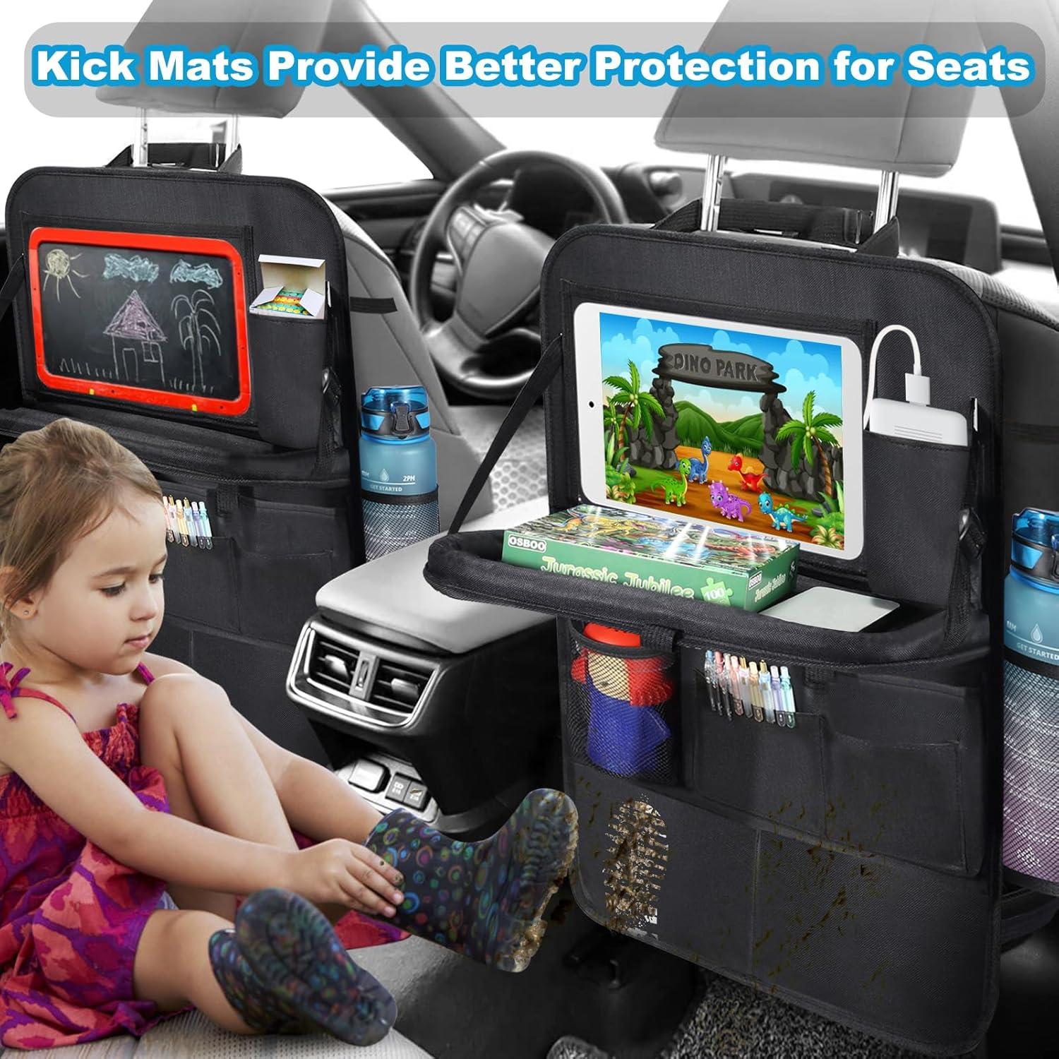 Organizador de Asiento Trasero LUUGUYI con Mesa Plegable 11 Bolsillos