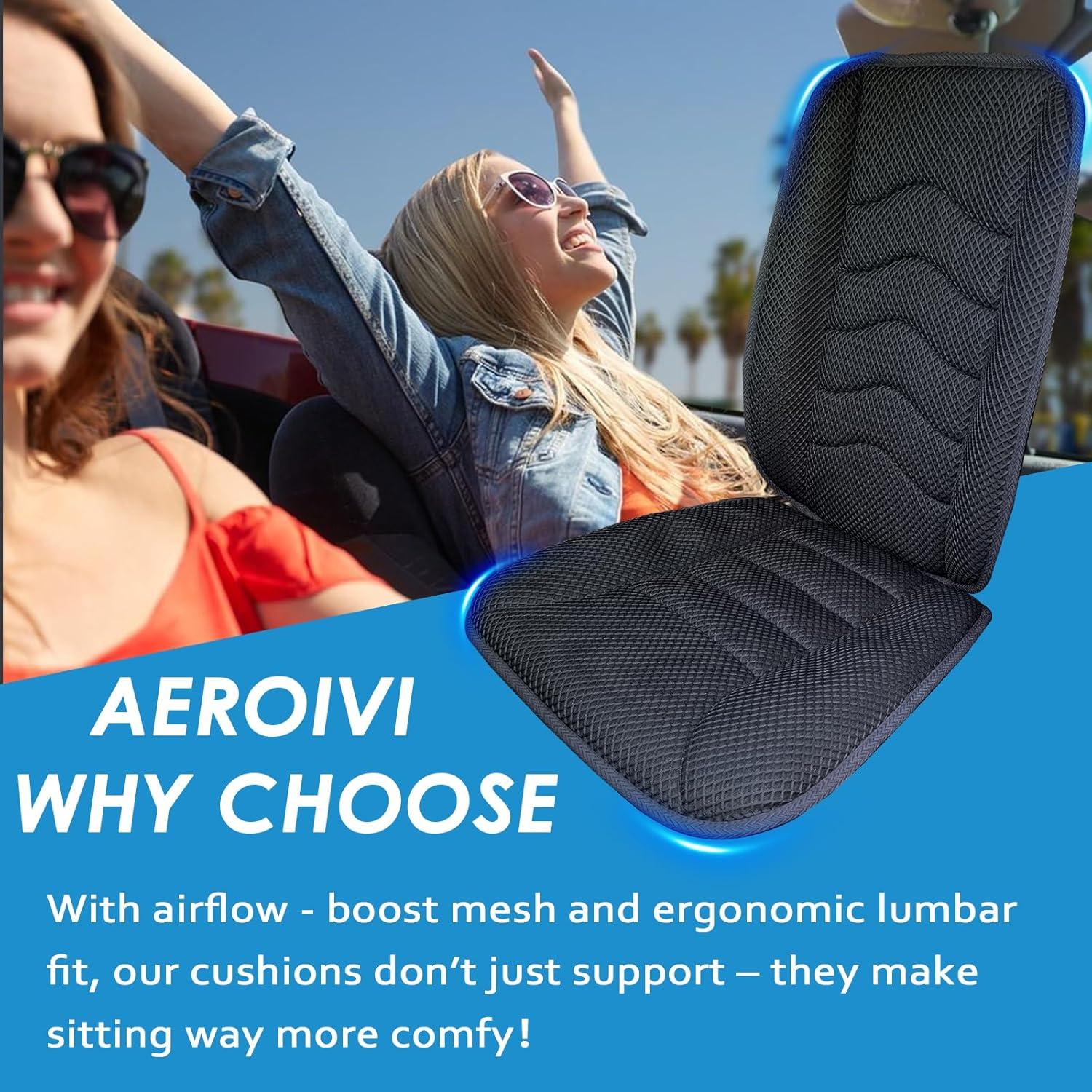 Cojín de Asiento de Coche AEROiVi SC06-Mesh Transpirable