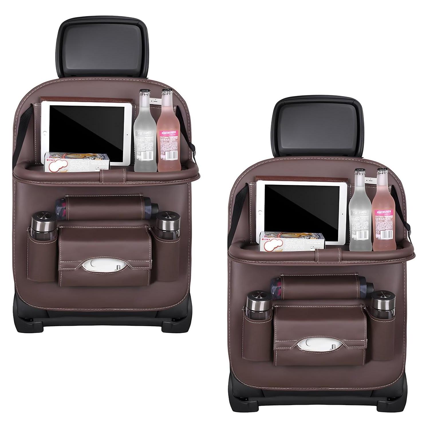 Organizador de Asiento Trasero de Coche FSTURIOS 2PCS Plegable