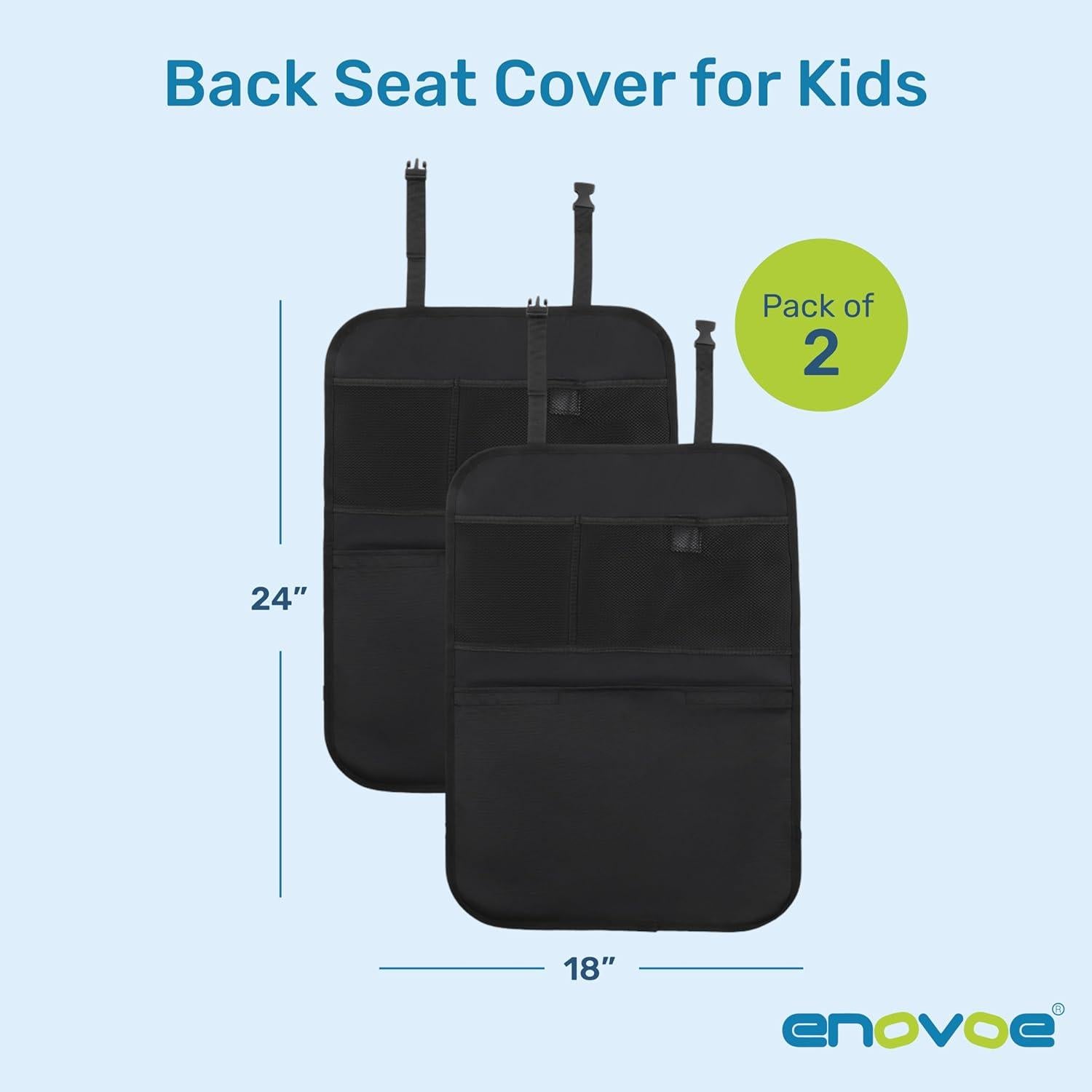 Funda de Asiento Trasero Enovoe Negra - Protector Impermeable