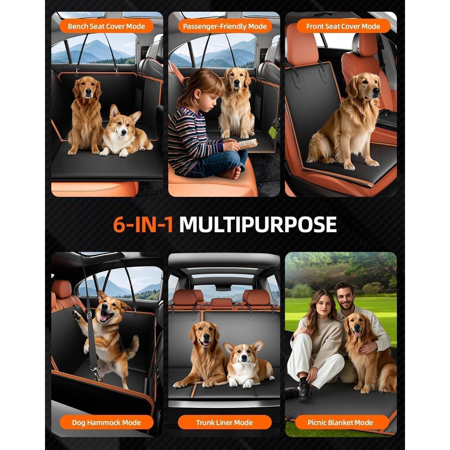 Extensor de Asiento Trasero BTOG Q129 para Perros 6-en-1