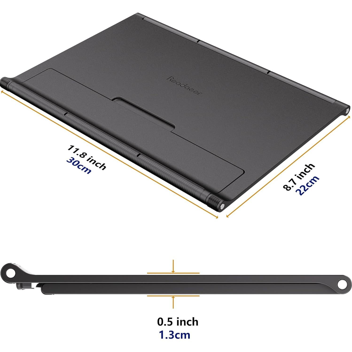 Soporte de Libro Ajustable Readaeer Negro para Libros Gruesos