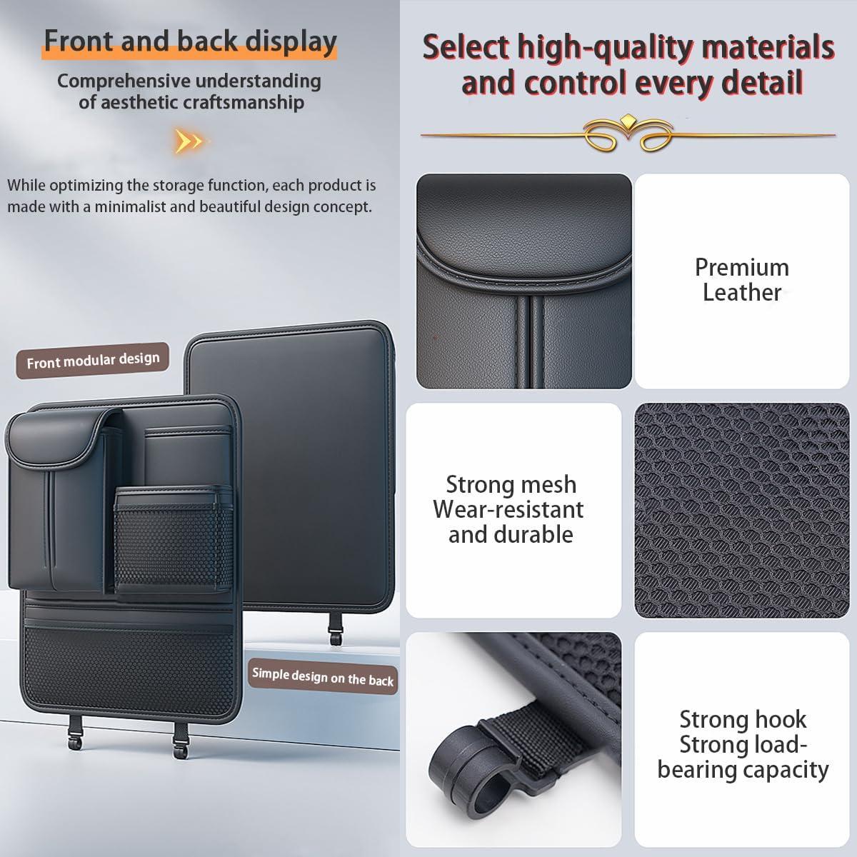 Organizador de Asiento Trasero RAKSONIC, 5 Bolsillos, Plegable