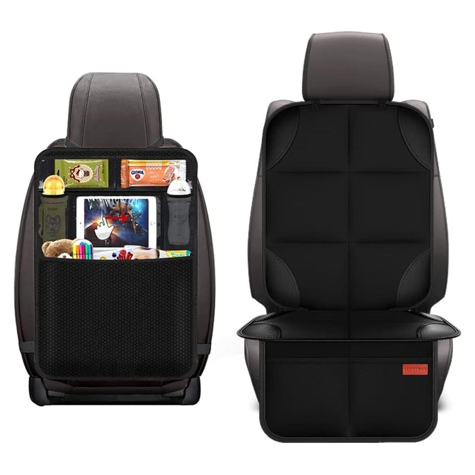 Protector de Asiento de Coche Luckybay 2-en-1 con Organizador