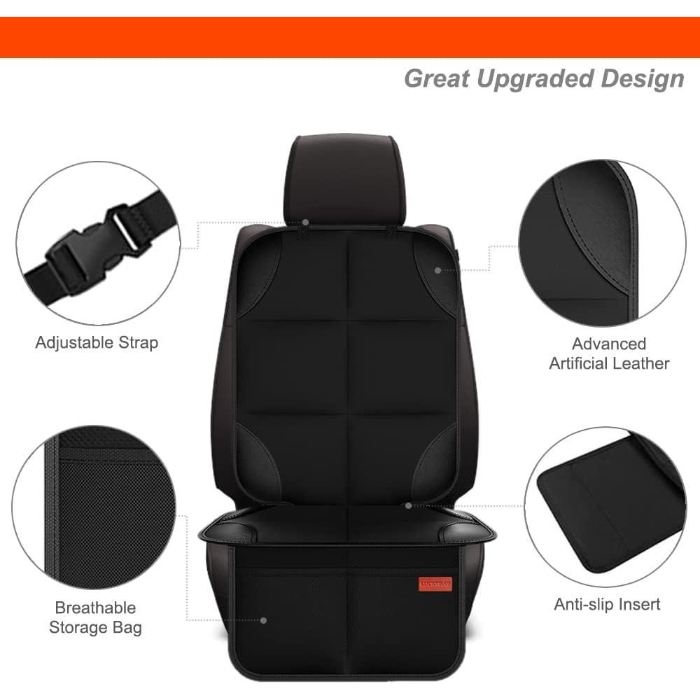 Protector de Asiento de Coche Luckybay 2-en-1 con Organizador