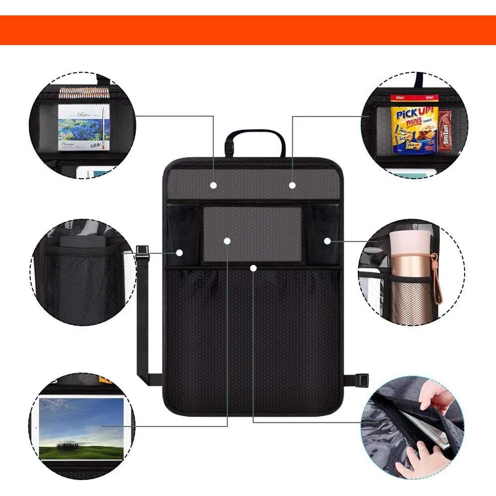 Protector de Asiento de Coche Luckybay 2-en-1 con Organizador