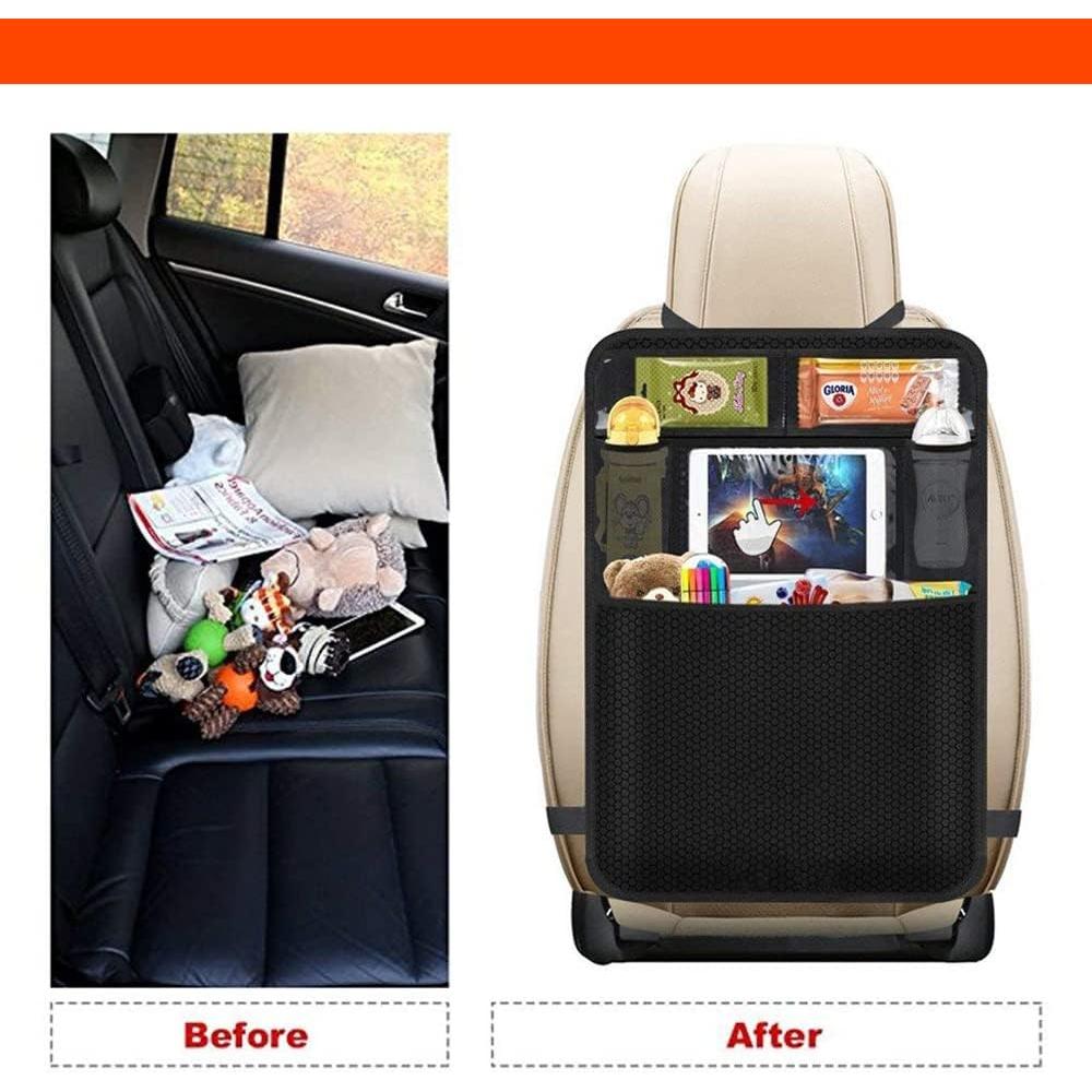 Protector de Asiento de Coche Luckybay 2-en-1 con Organizador