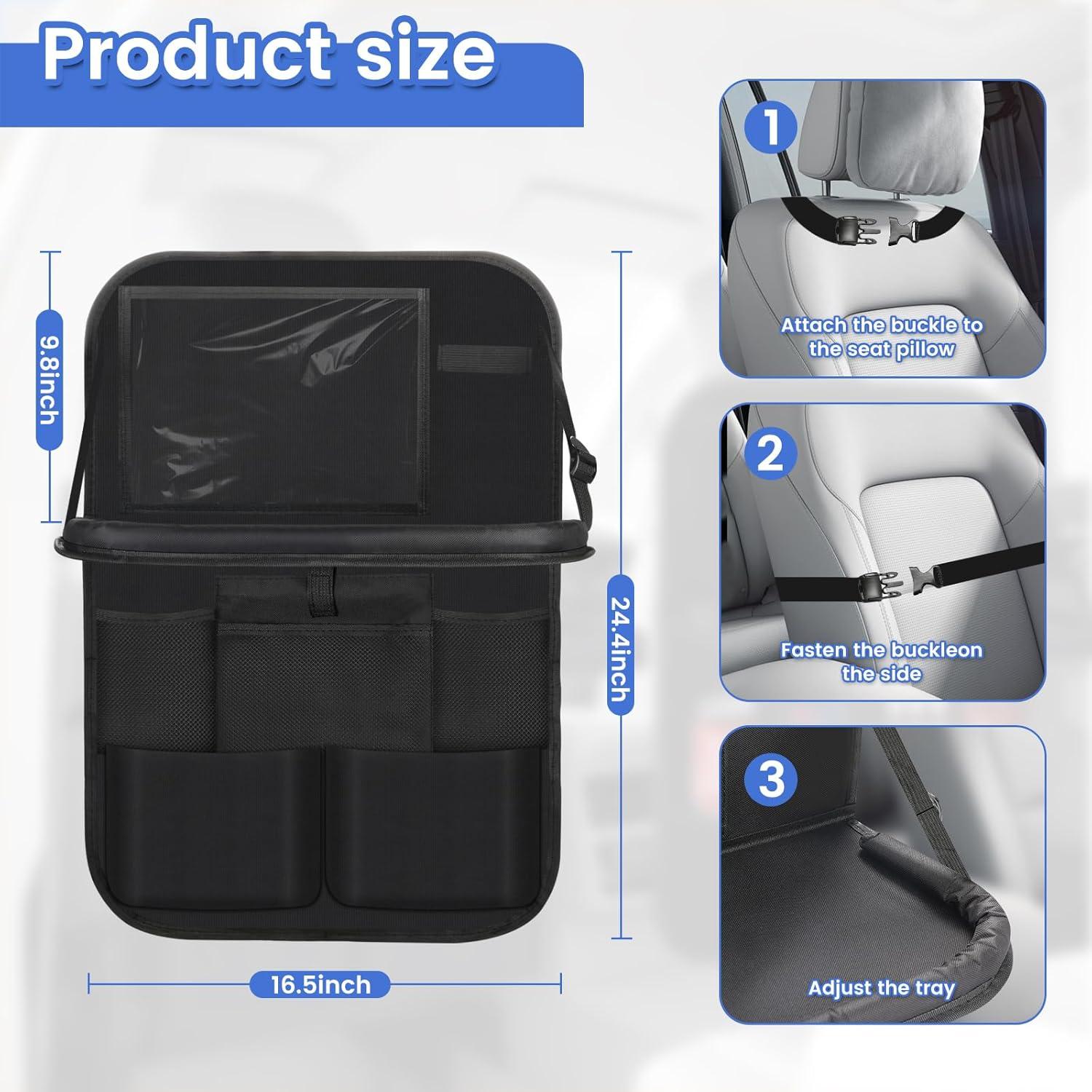 Organizador de Asiento Trasero Genérico Negro 13 Compartimentos