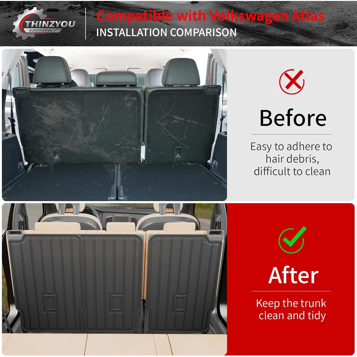 Mat de Patada Thinzyou para Volkswagen Atlas 2018-2025
