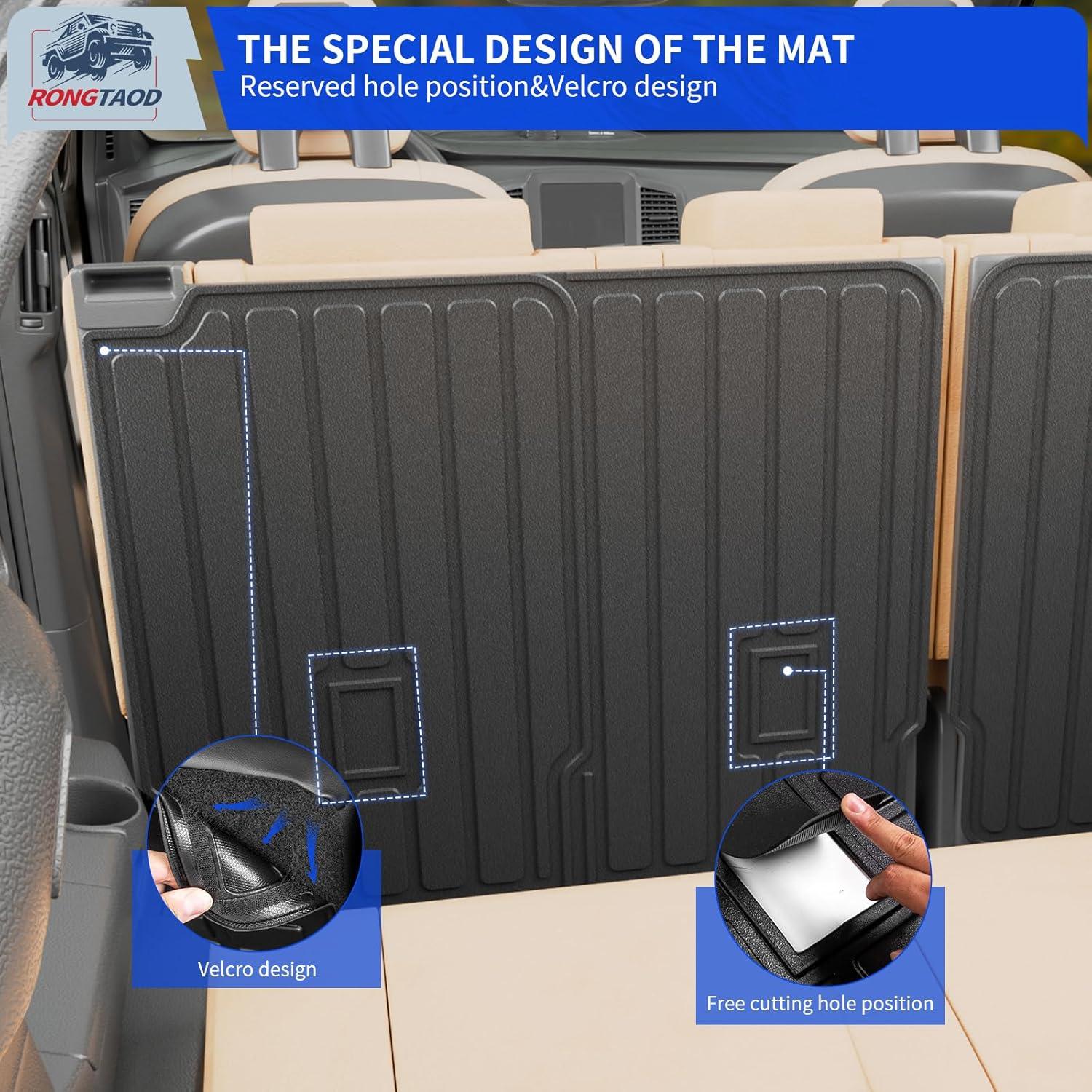 Mats de Patada Rongtaod para Volkswagen Atlas 2018-2025