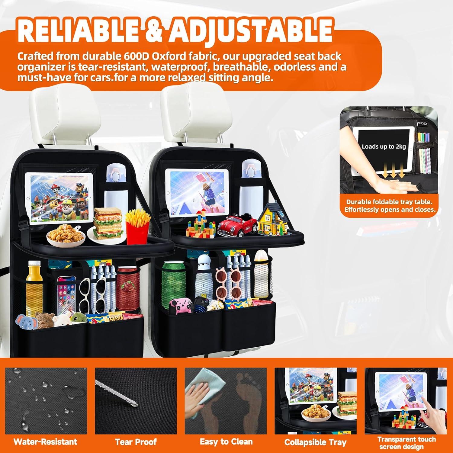 Organizador de Asiento Trasero AIUSLN 11+2 Bolsillos Plegable