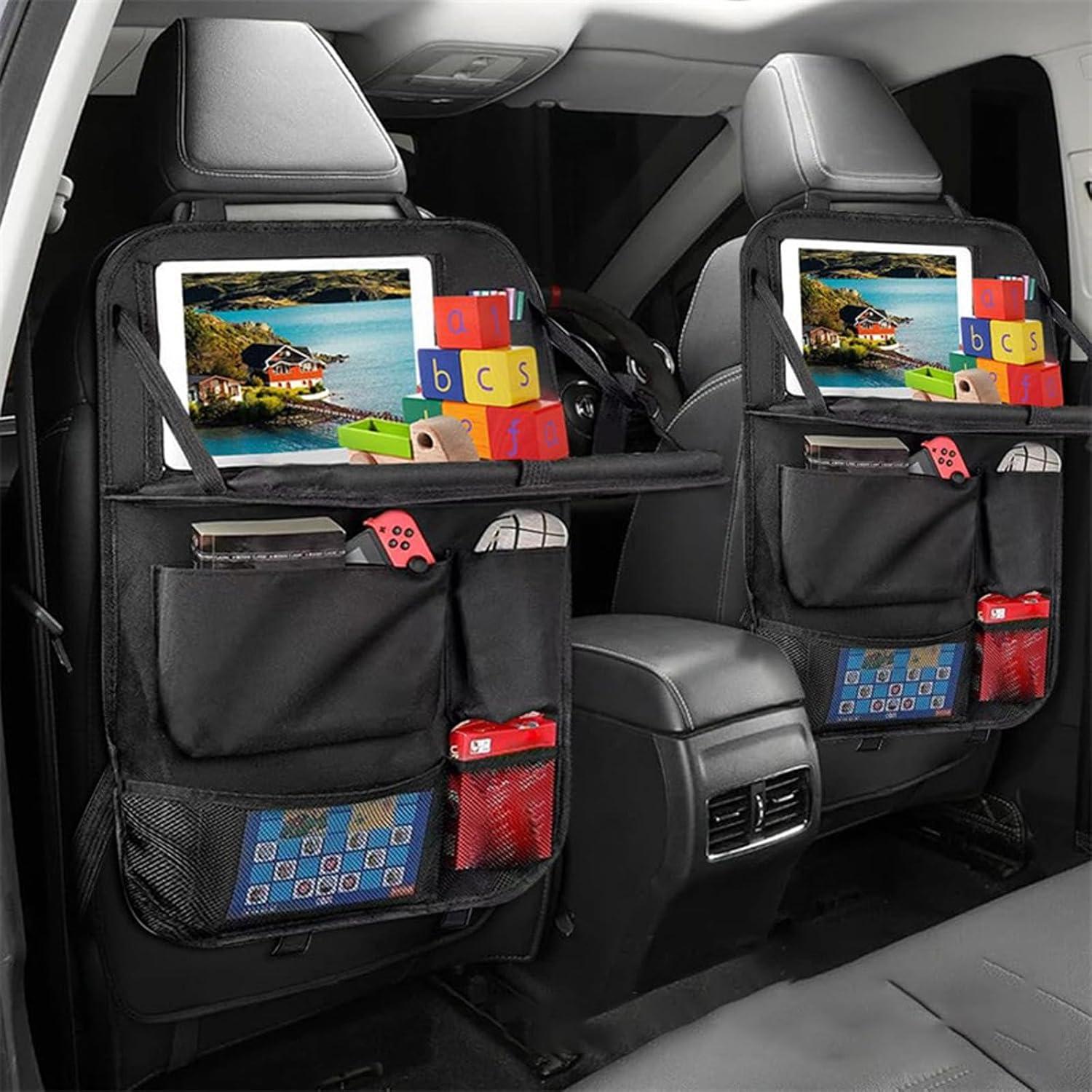 Organizador de Asiento Trasero HSEAREA con Mesa Plegable y 6 Bolsillos