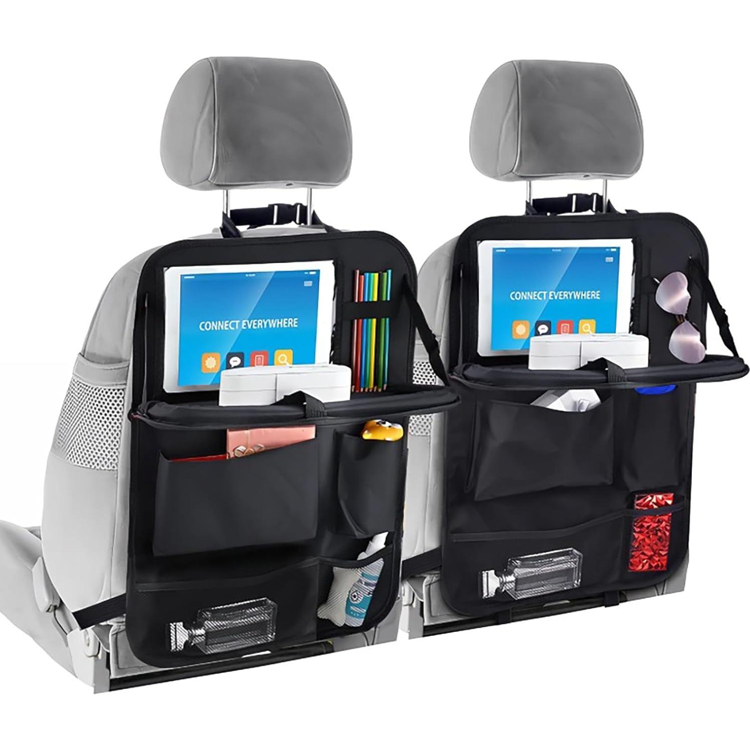 Organizador de Asiento Trasero HSEAREA con Mesa Plegable y 6 Bolsillos