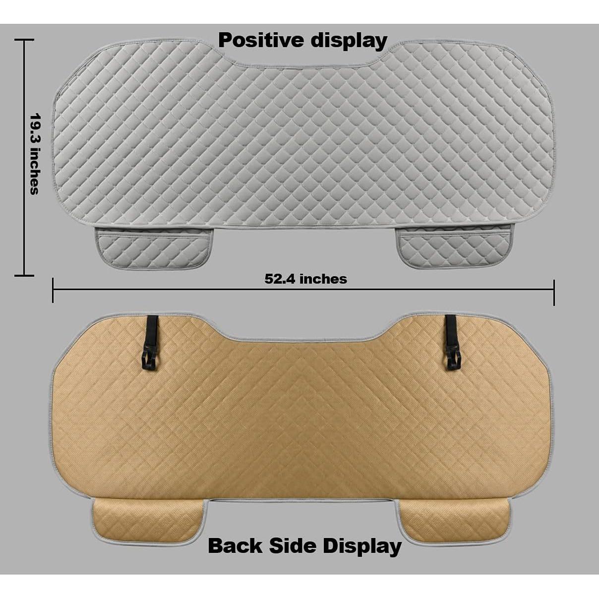 Cubierta de Asiento de Coche BerSzero Gris Universal 133x49cm