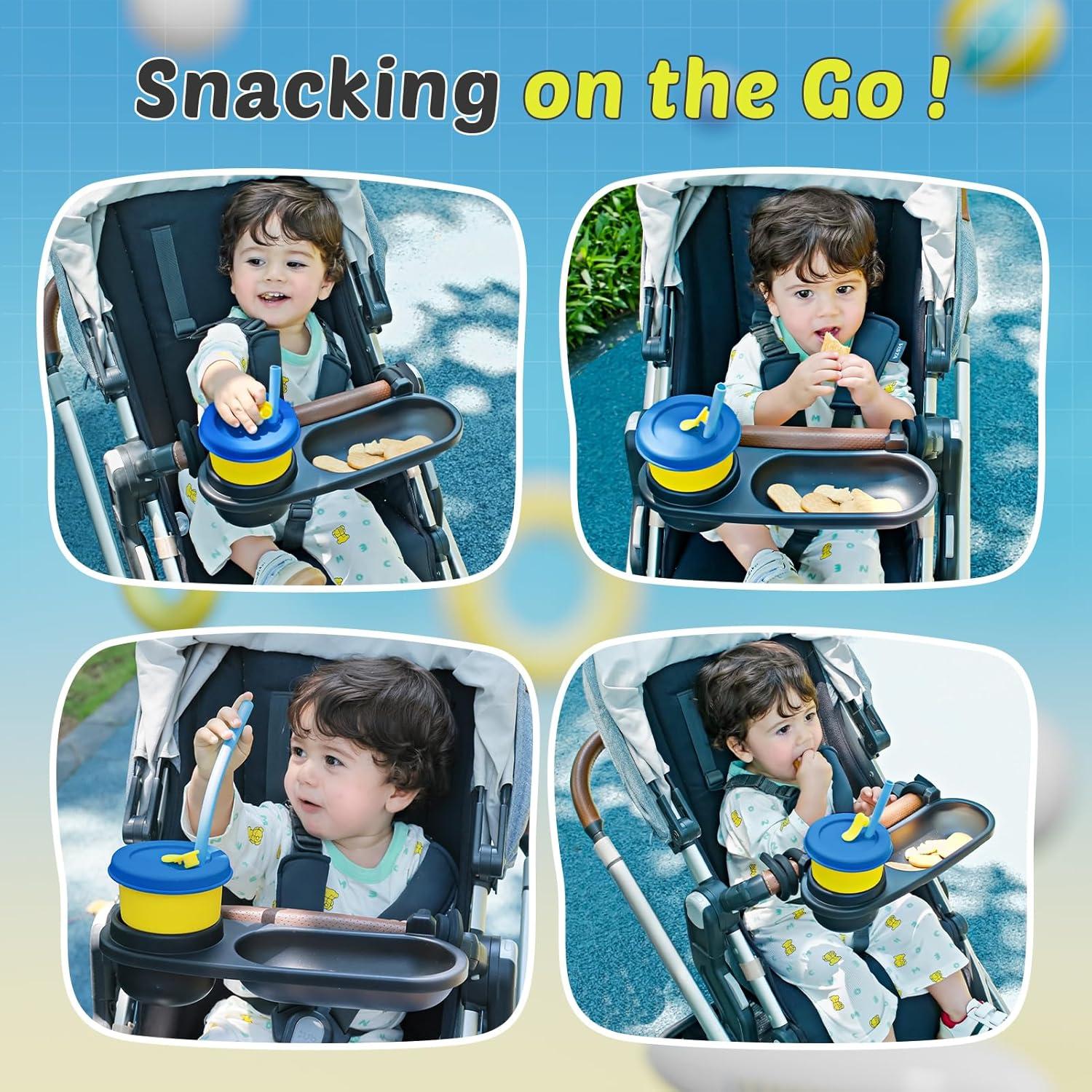 Bandeja Universal para Snacks Boffinby con Soporte para Vaso