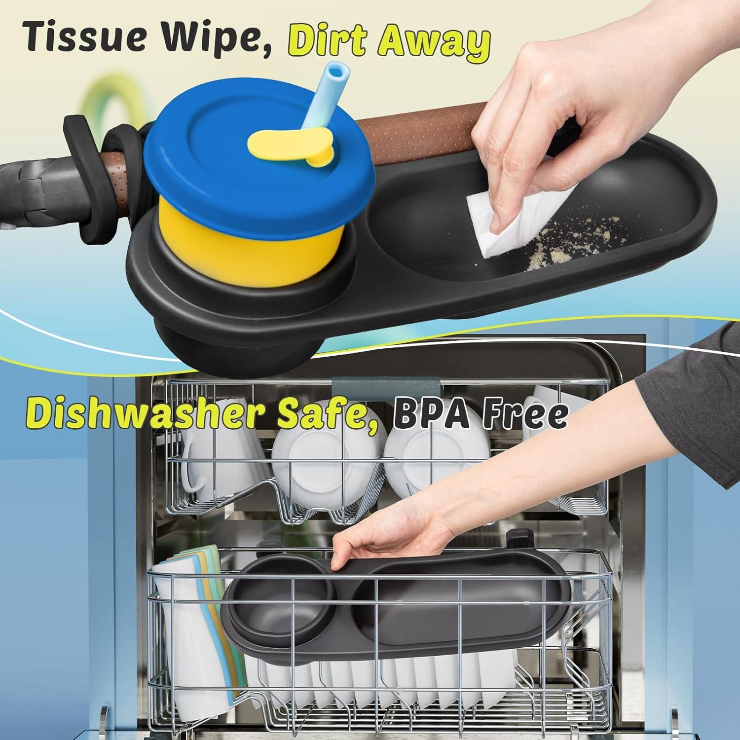 Bandeja Universal para Snacks Boffinby con Soporte para Vaso