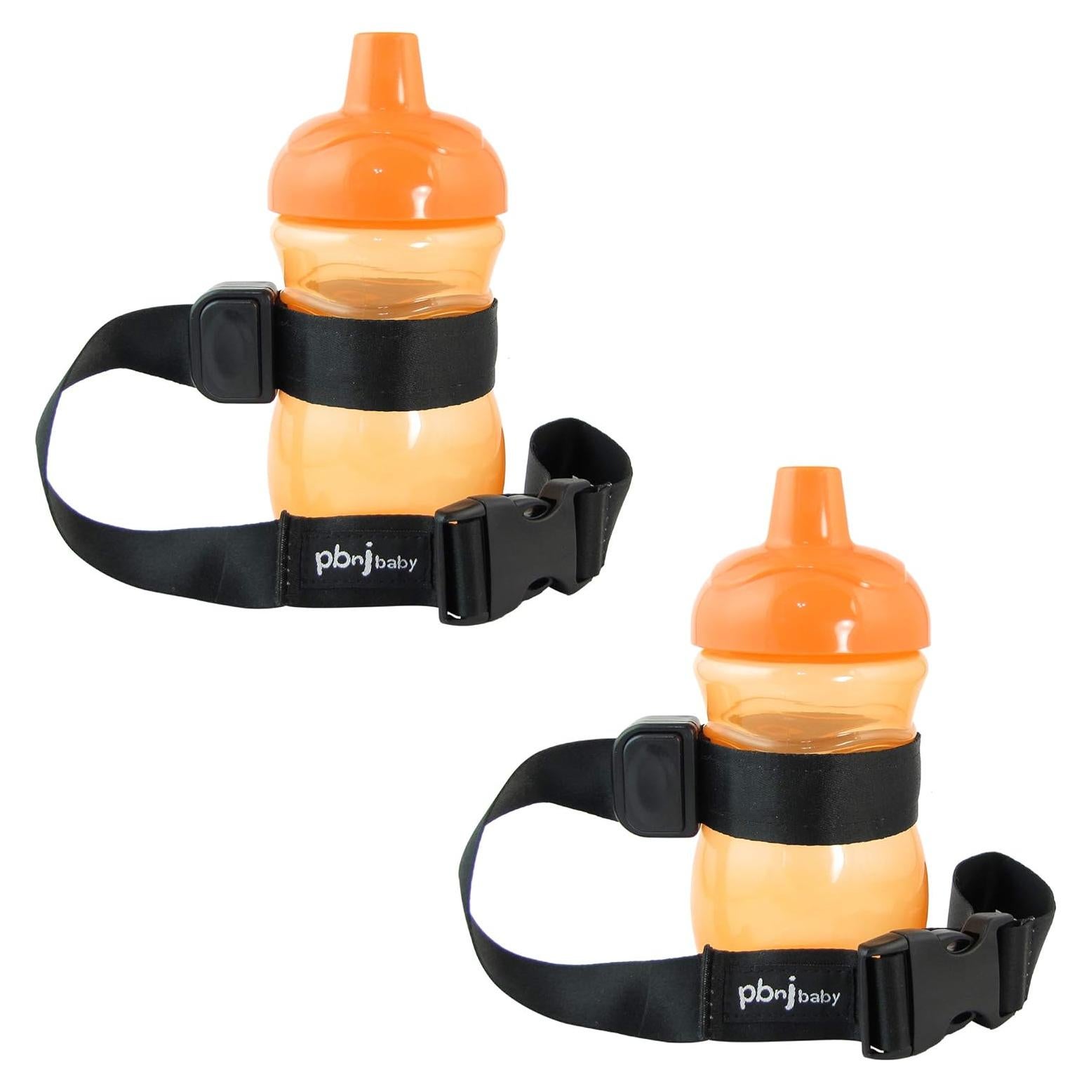 SippyPal Correa Soporte Taza Sippy Negro - Paquete de 2