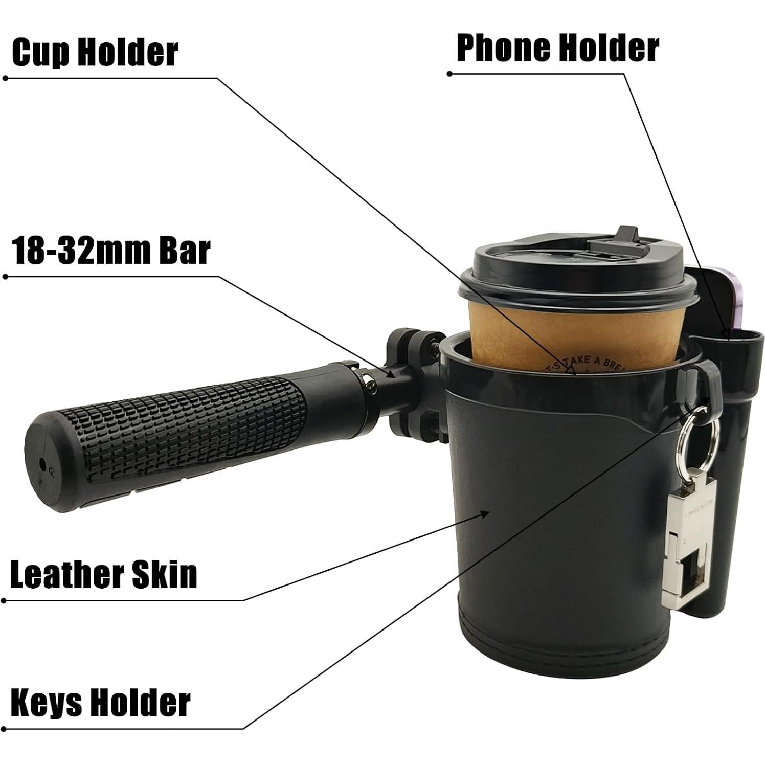 Soporte para Taza y Teléfono RYANGO BCH-14 para Bicicleta