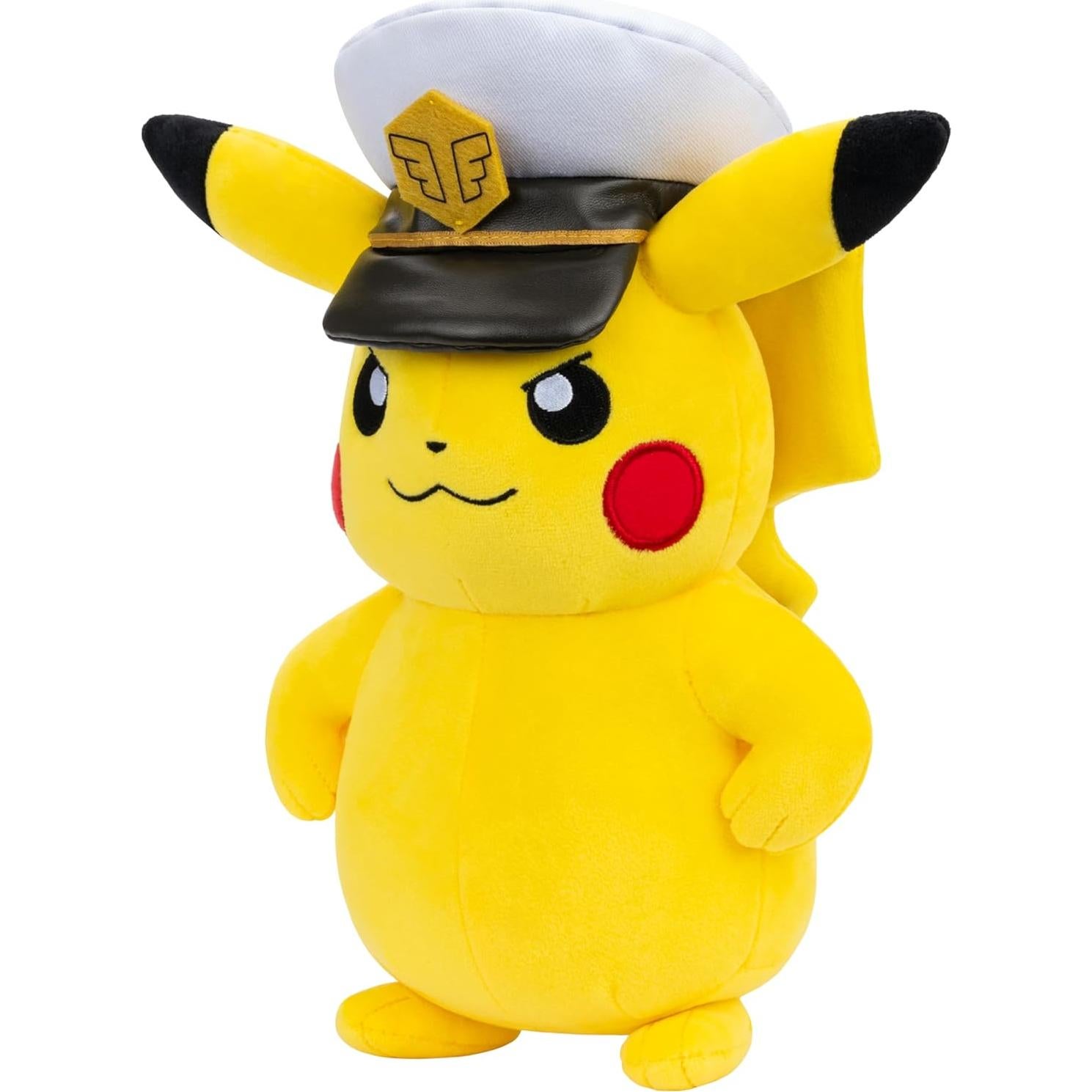 Peluche Capitán Pikachu 20 cm - Suave y Auténtico