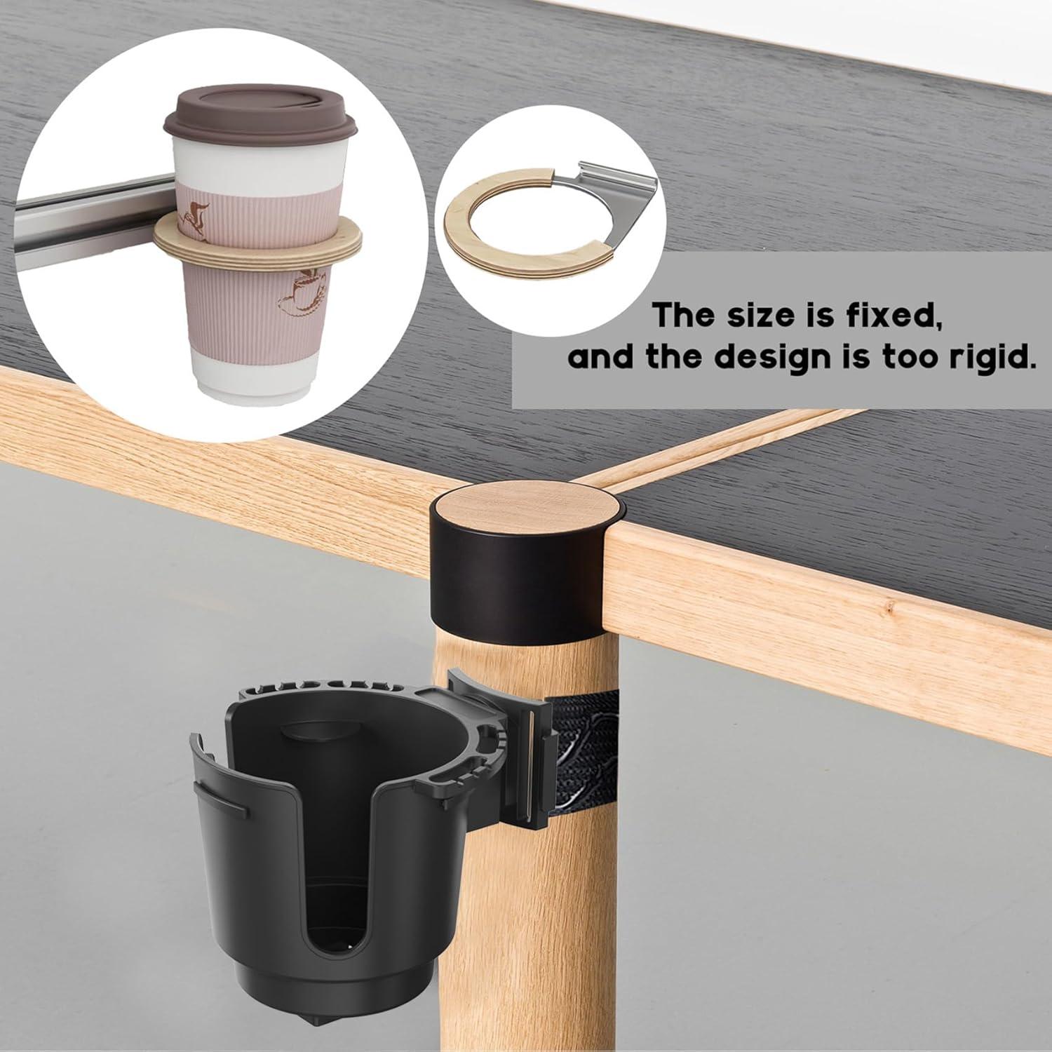 Soporte para Tazas EDSRDUX Ajustable para Sillas de Ruedas