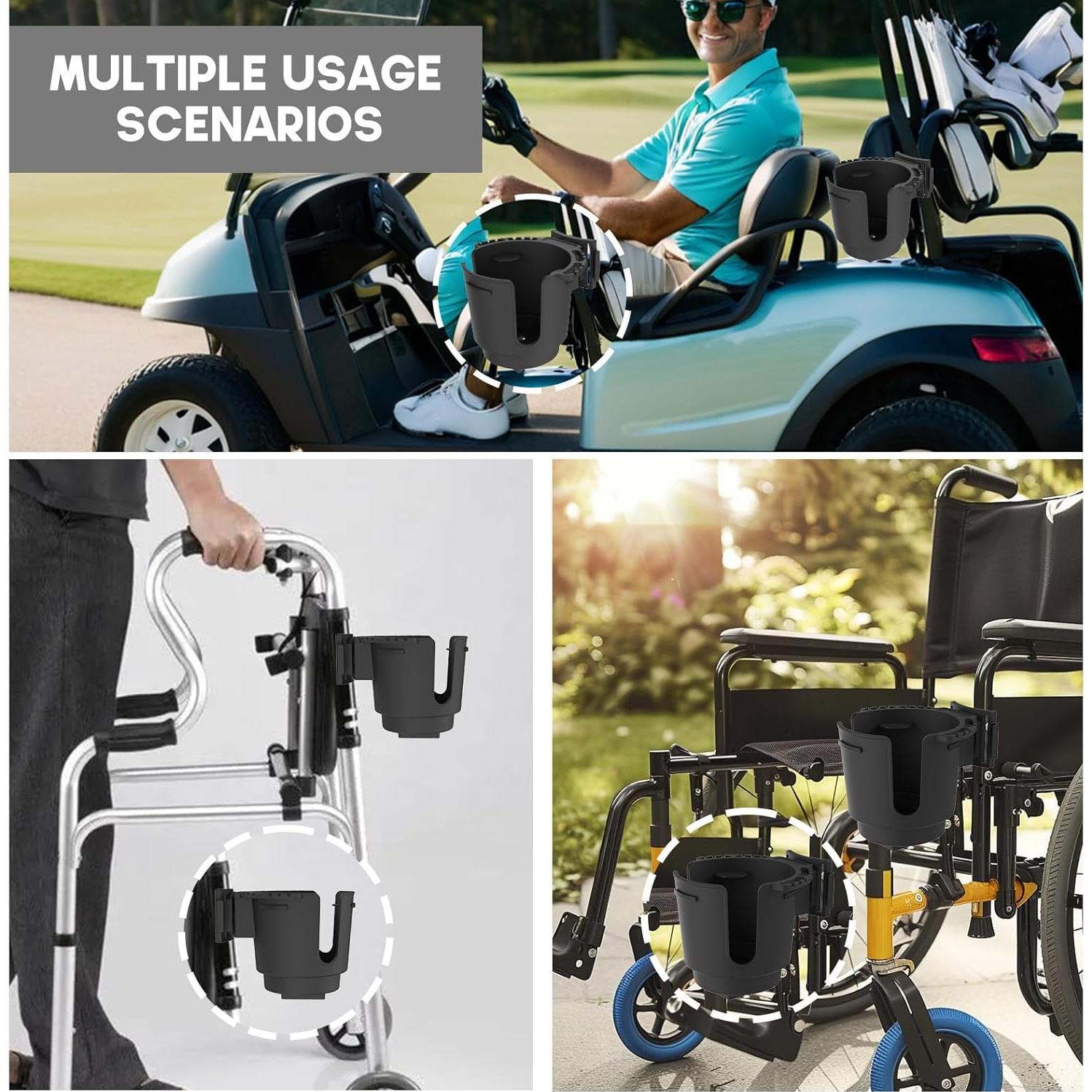 Soporte para Tazas EDSRDUX Ajustable para Sillas de Ruedas