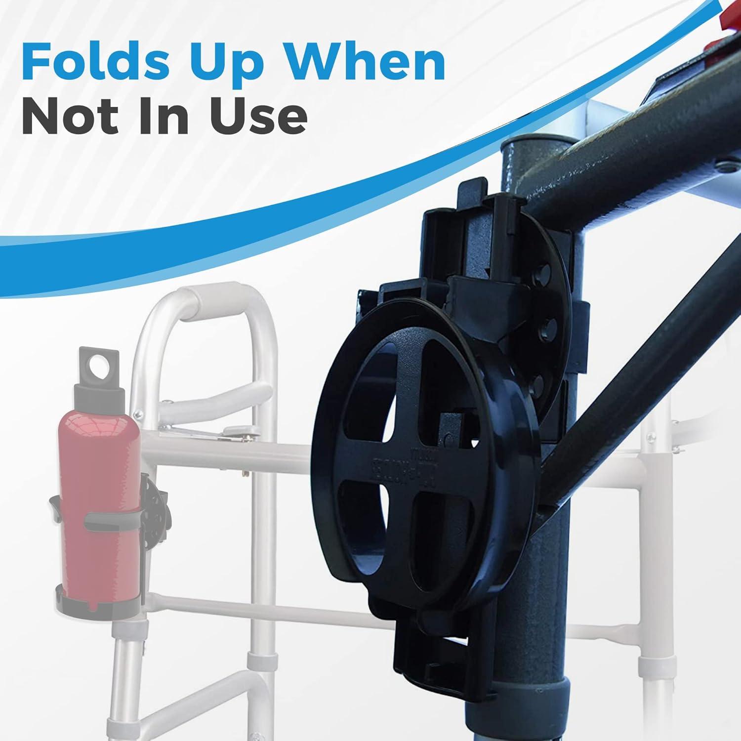 Soporte para Tazas de Movilidad Fácil de Usar - Ajustable y Plegable