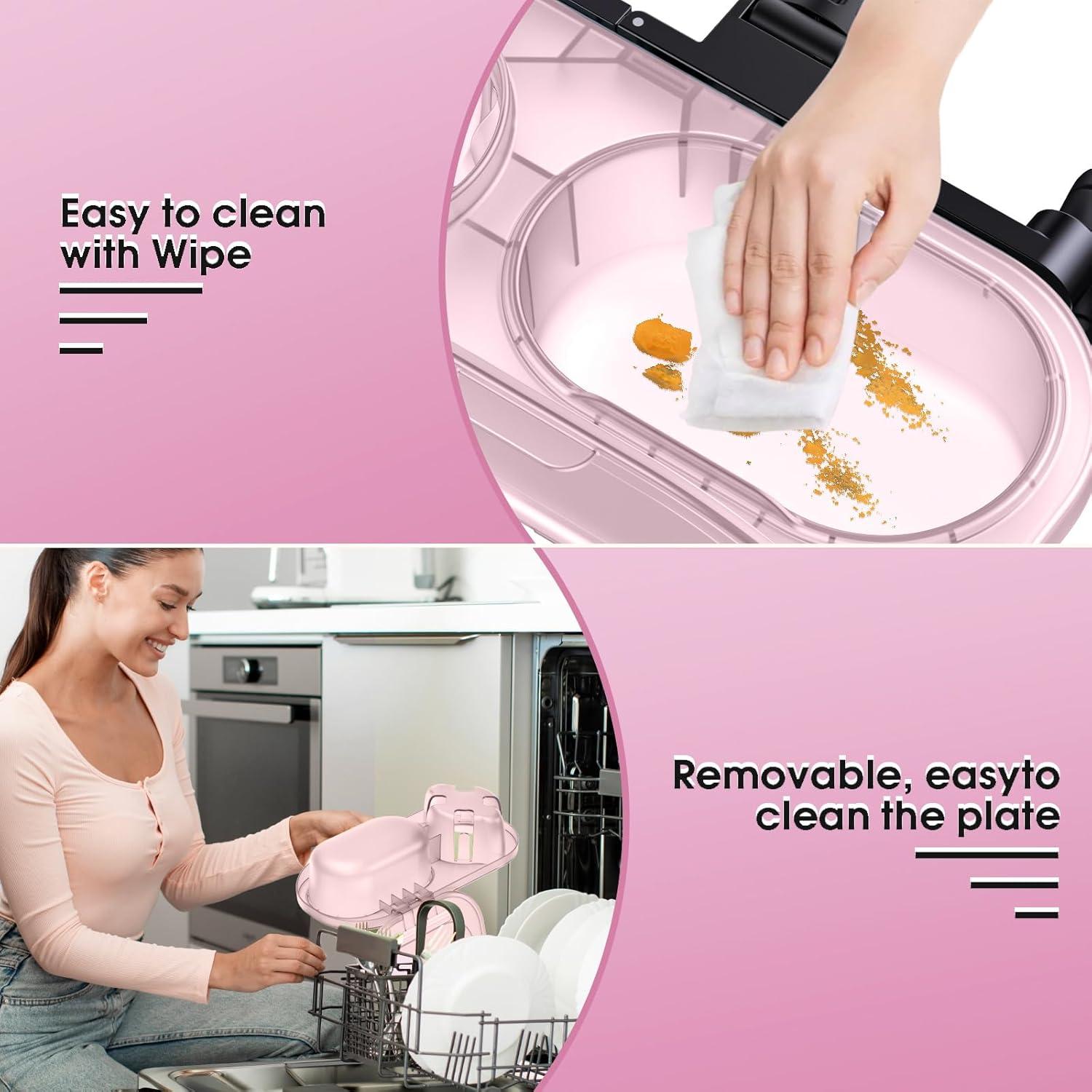 Bandeja para Snacks Universal UXLXLK Rosa con Soporte para Vaso