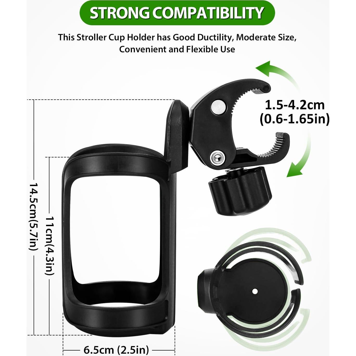 Soportes Universales para Bebidas de Carro - 2 Piezas - BD1-002