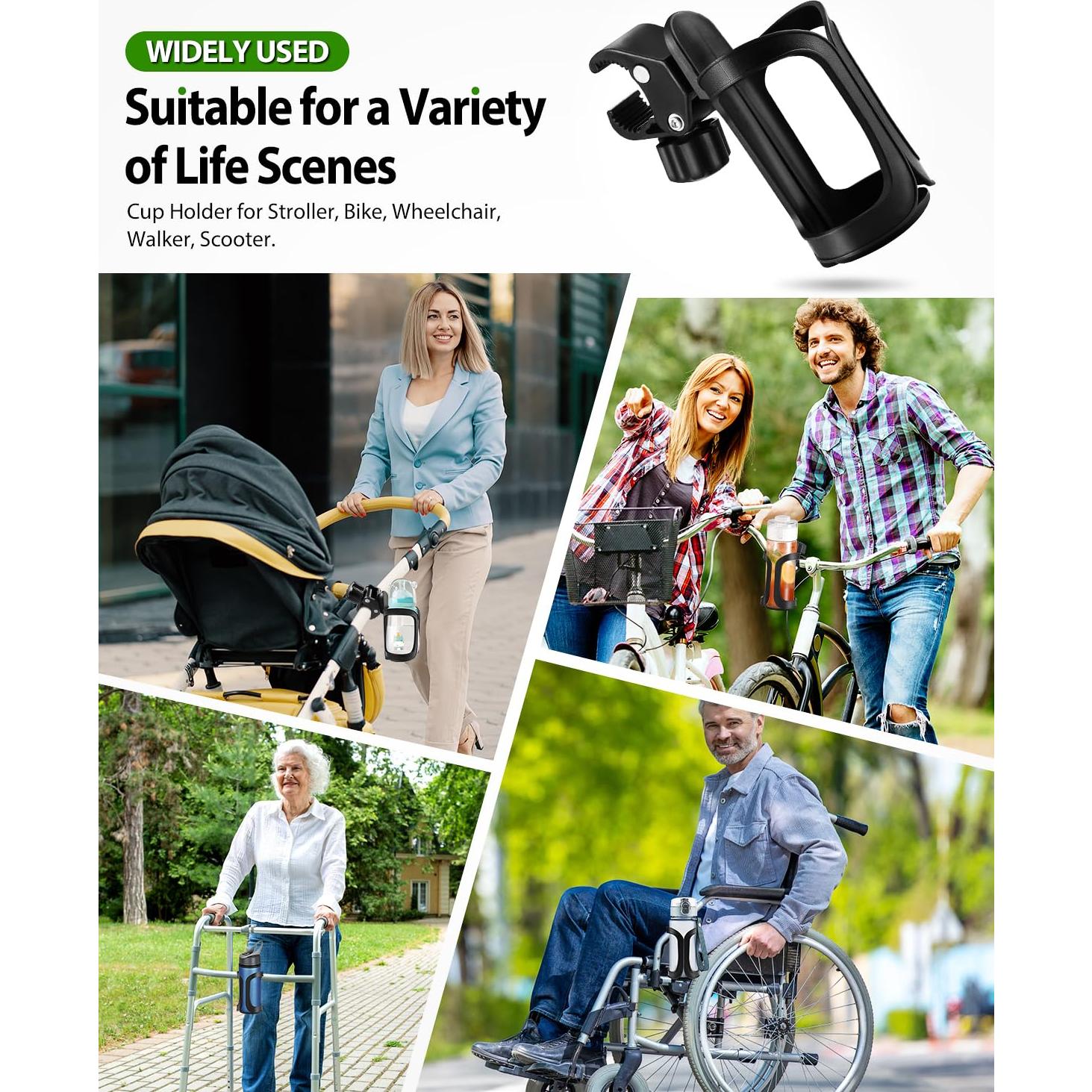 Soportes Universales para Bebidas de Carro - 2 Piezas - BD1-002