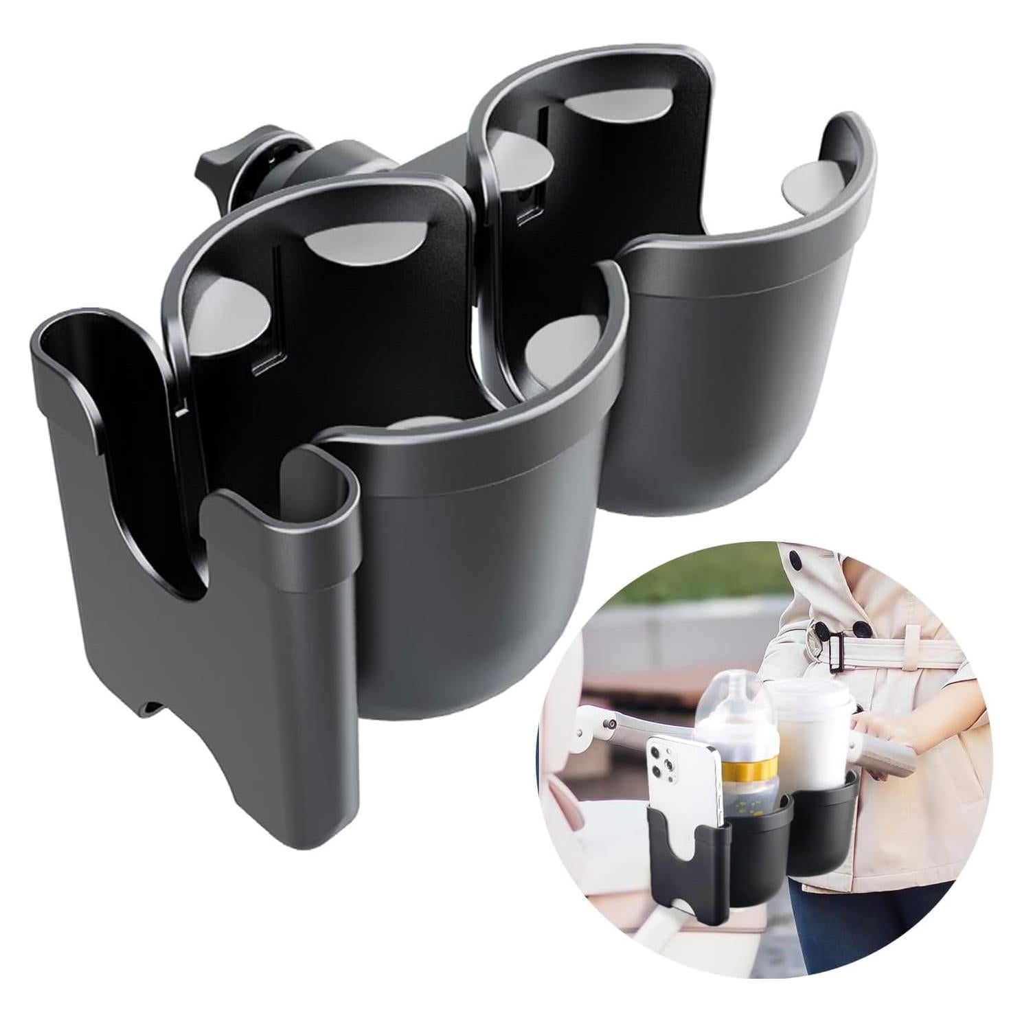 Soporte para Tazas de Cochecito WedFeir 3 en 1 con Teléfono