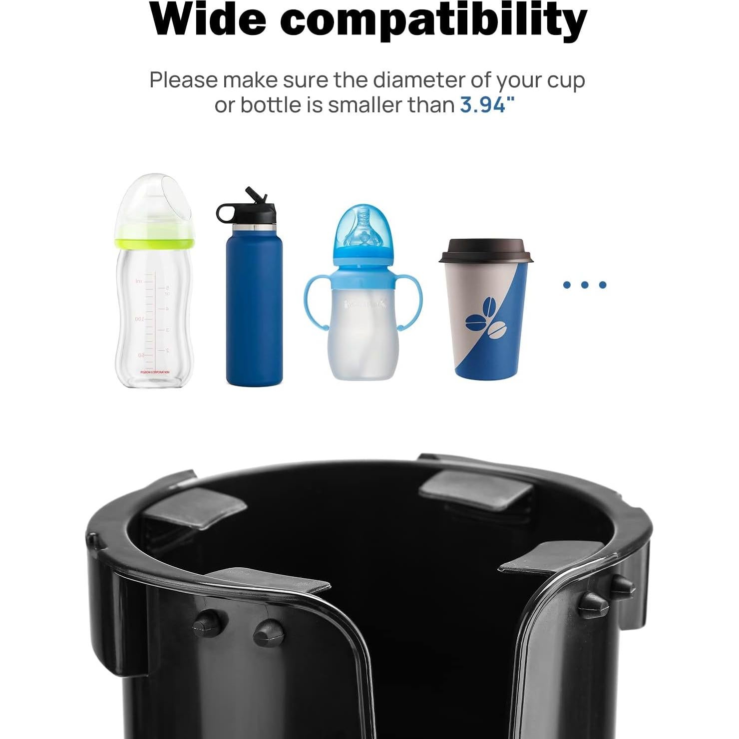 Soporte para Taza 2-en-1 JOYTUTUS con Almacenamiento Grande