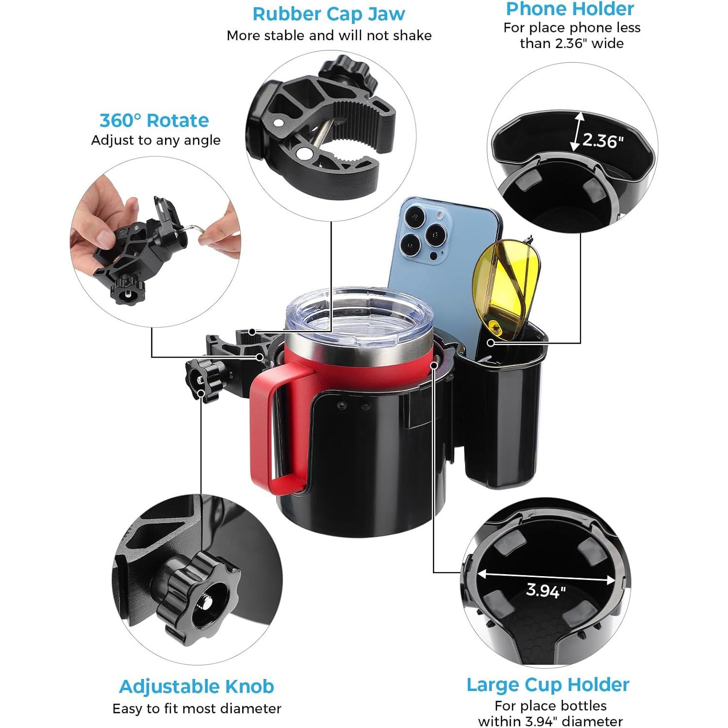 Soporte para Taza 2-en-1 JOYTUTUS con Almacenamiento Grande