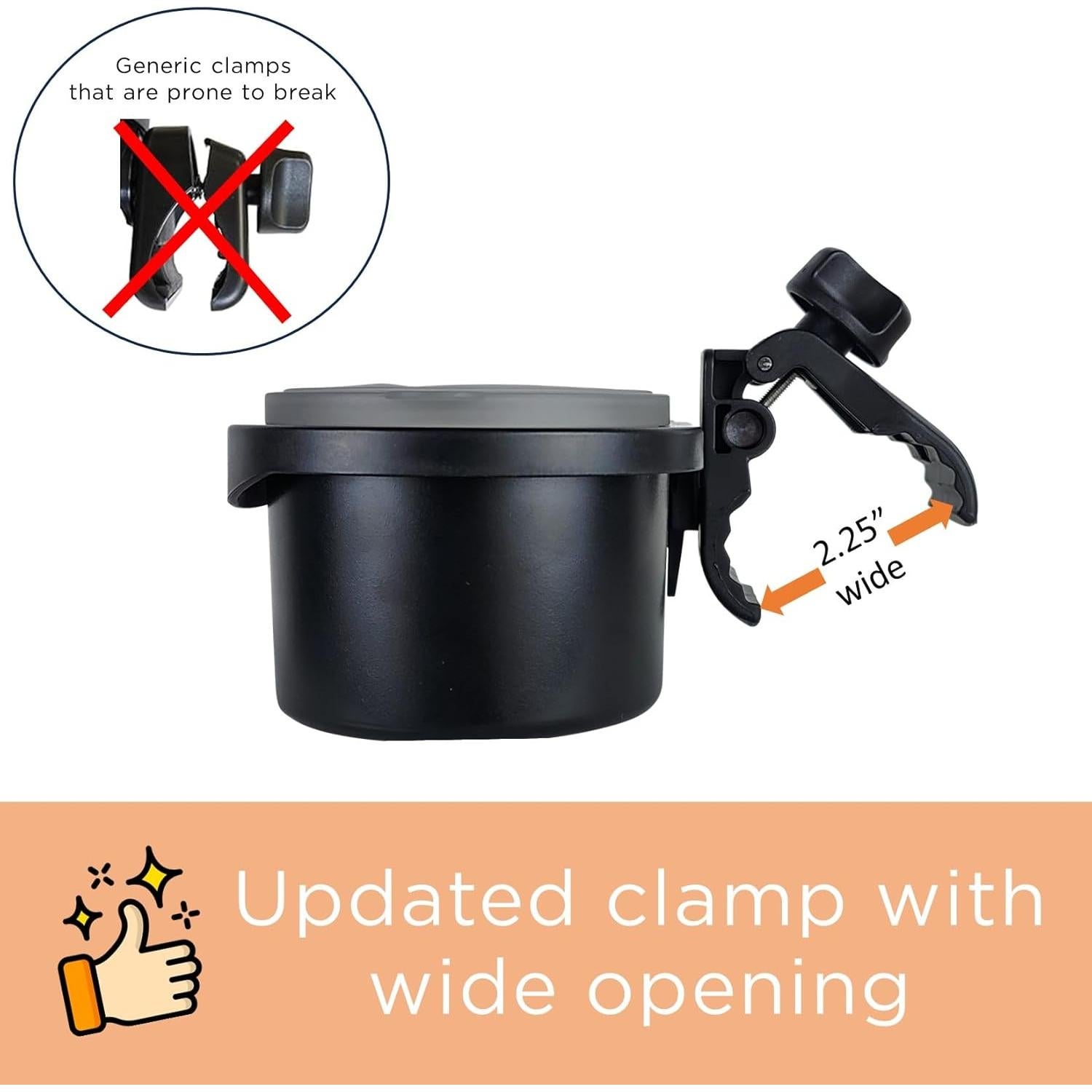 Bandeja de Snacks Universal liuliuby para Cochecito - Gris Claro