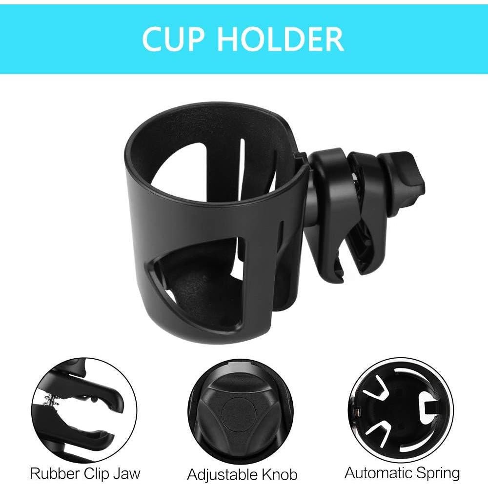 Soporte para Taza Universal Accmor Negro para Silla de Ruedas
