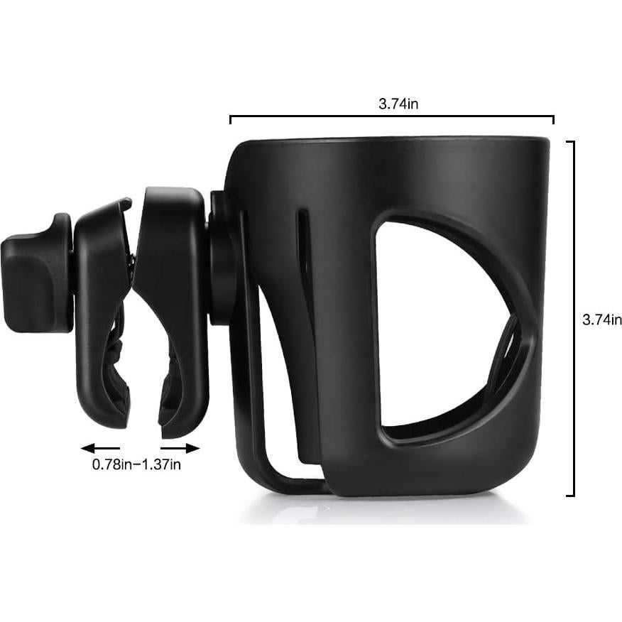 Soporte para Taza Universal Accmor Negro para Silla de Ruedas