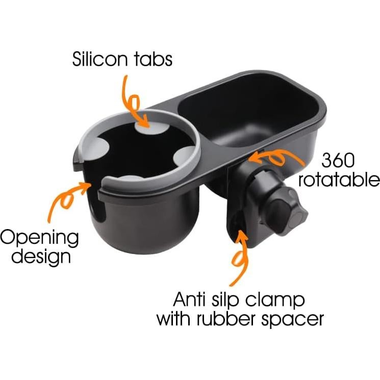 Bandeja Universal para Snacks LUFFCABO con Soporte para Vaso