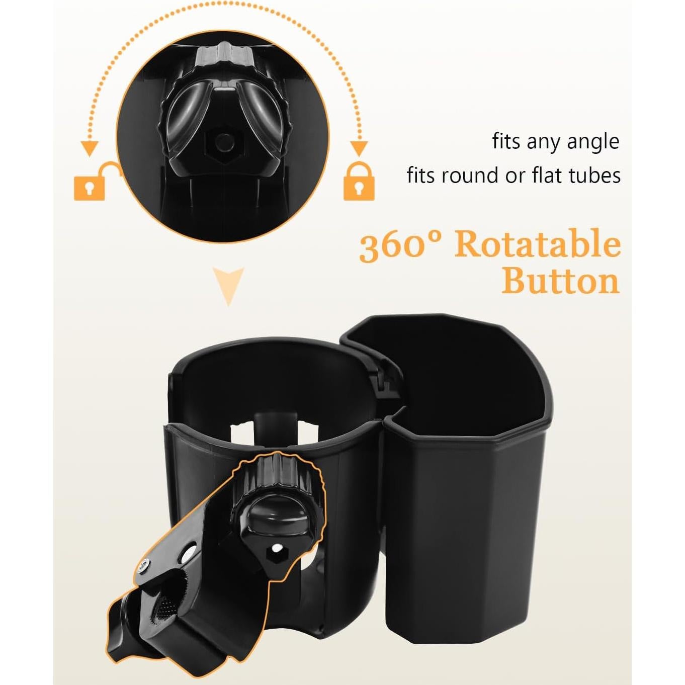 Soporte Universal para Tazas UMBEIBEI con Clip Rotativo 360°