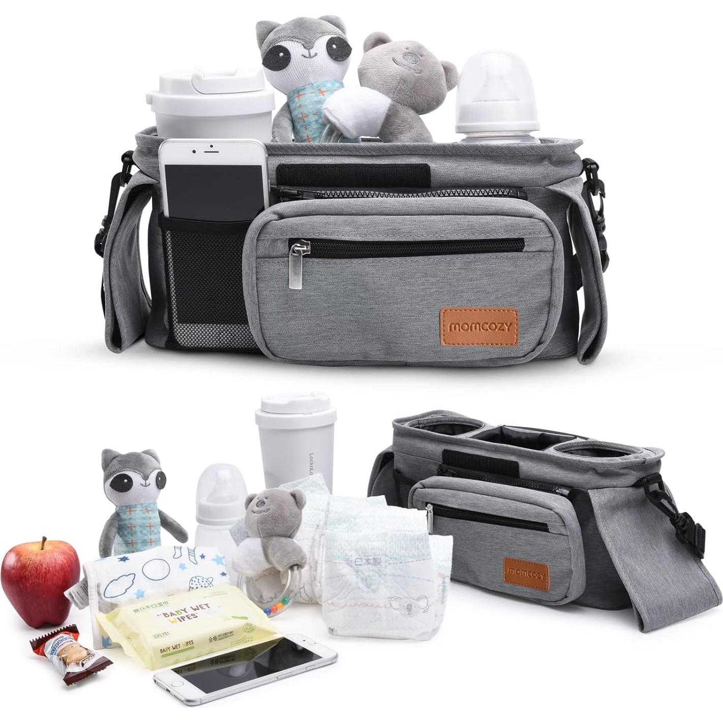 Organizador para Cochecito Momcozy con Soporte para Vaso y Correa