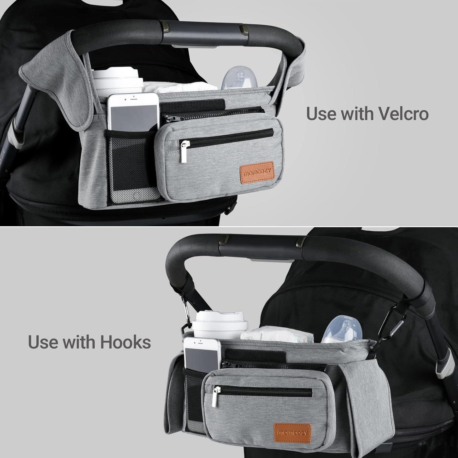 Organizador para Cochecito Momcozy con Soporte para Vaso y Correa