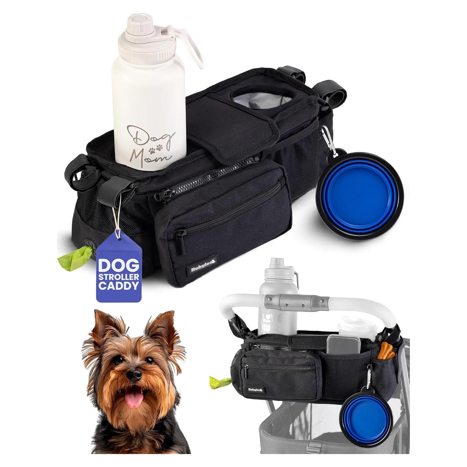 Organizador de Carrito para Perros Rubyloo con Dispensador y Cuenco