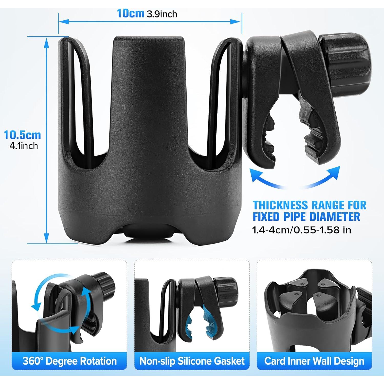 Soporte para Tazas TSAKBAM TB-017 Ajustable 360° Negro